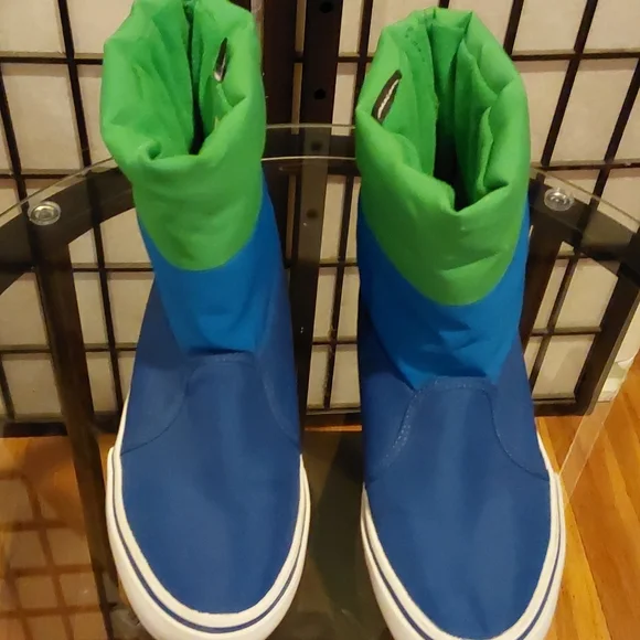 Adidas Vulc Rain Winter Boots Boys Youth Blue Green Booties Size US 3 1/2, UK 3 - Picture 6 of 8